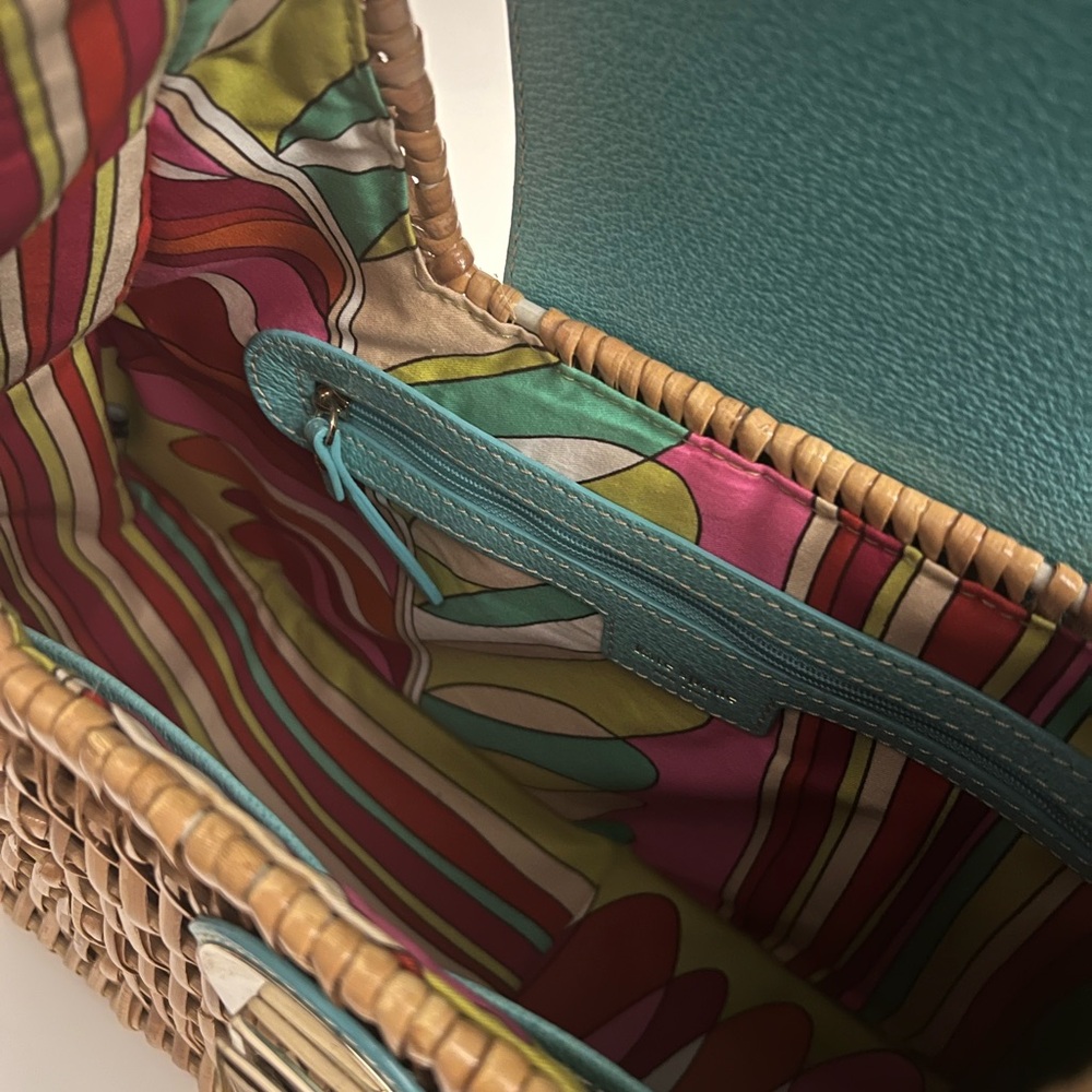 Kate Spade Santiago Alek Wicker Handbag - Picture 5 of 5
